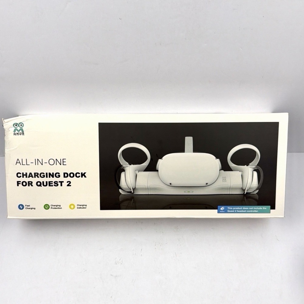 AMVR Upgraded Charging Dock for Meta/Oculus Quest 2 Headset Display Holder